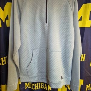 FootJoy grey links hoddie, size large 1/4 zip Grey color